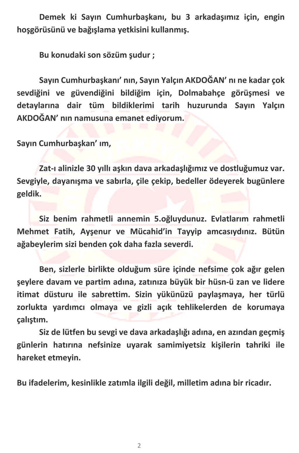 Bülent Arınç, Erdoğan'ın sözlerine olay yanıt!